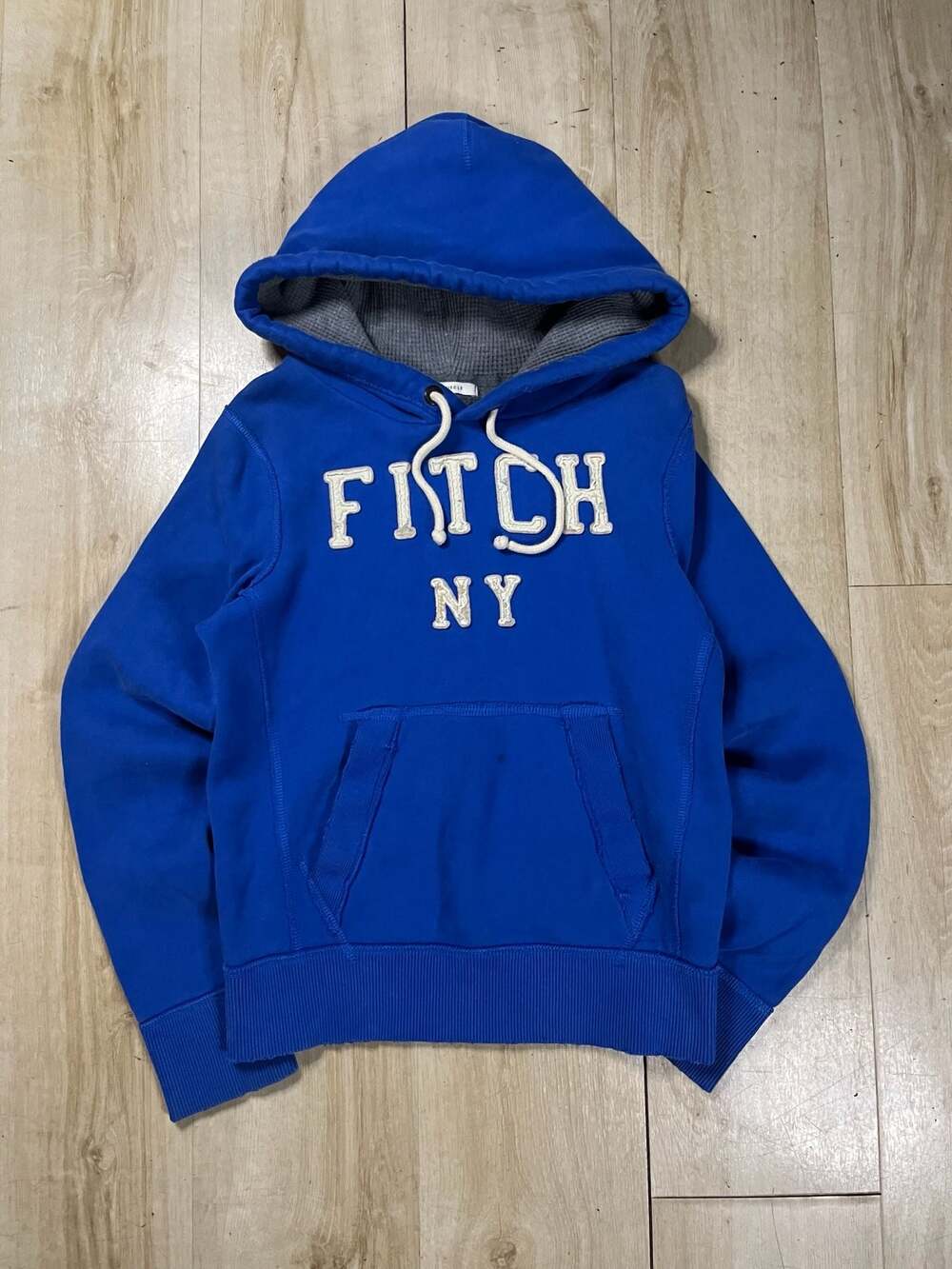 Abercrombie & Fitch Fitch NY Applique Muscle Fit Blue Hoodie